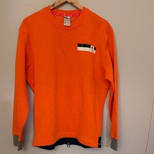 Women Orange Sweatshirt